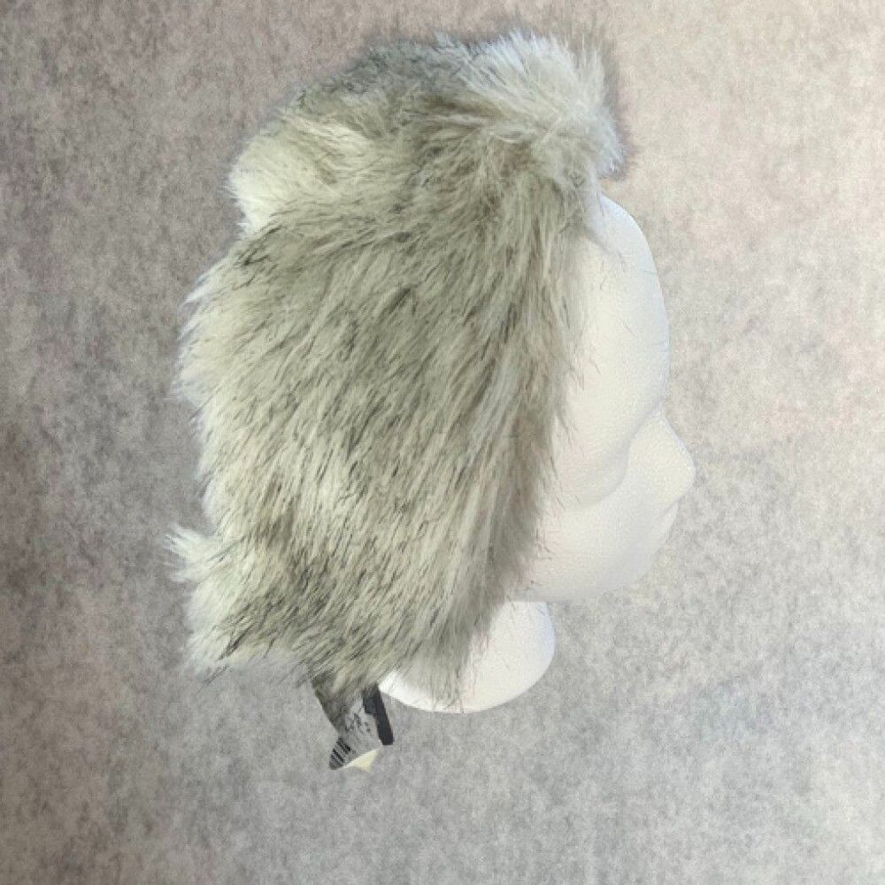 Turtle Fur Fabulous Fay Headband Womens Silver Faux Fur Black Fleece Lined NEW!